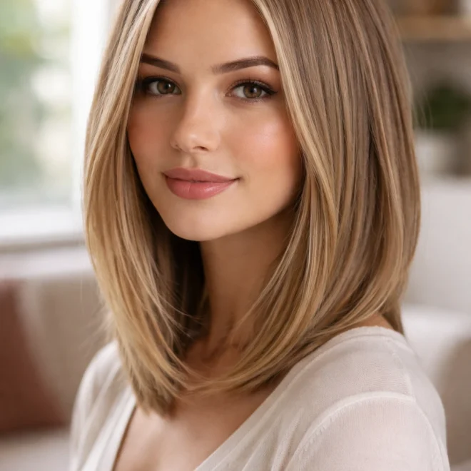 22 Straight Lob Haircuts for Medium Length Hair