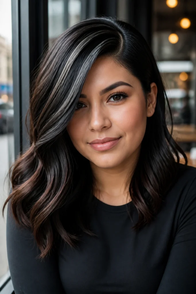 22 Black Highlights for Round Faces