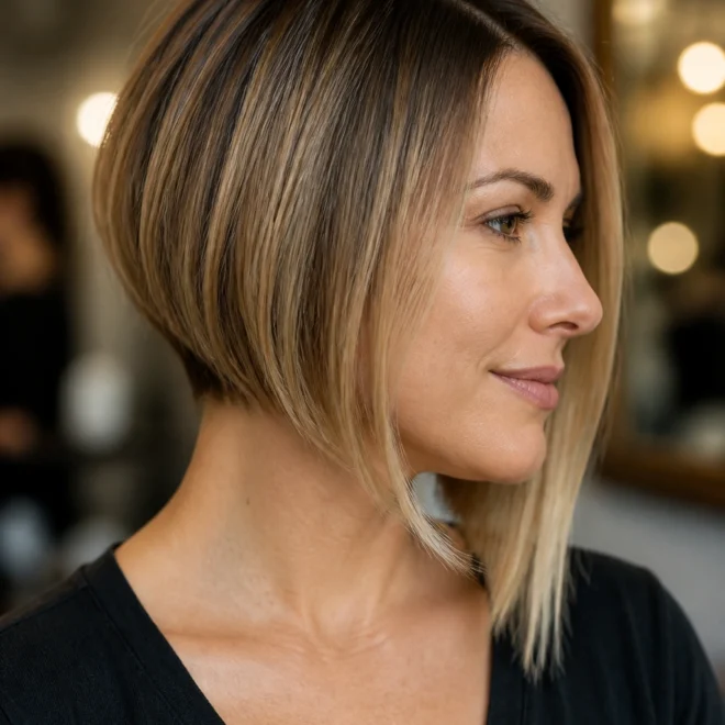 28 Short Graduated Bob Haircuts for Round Faces