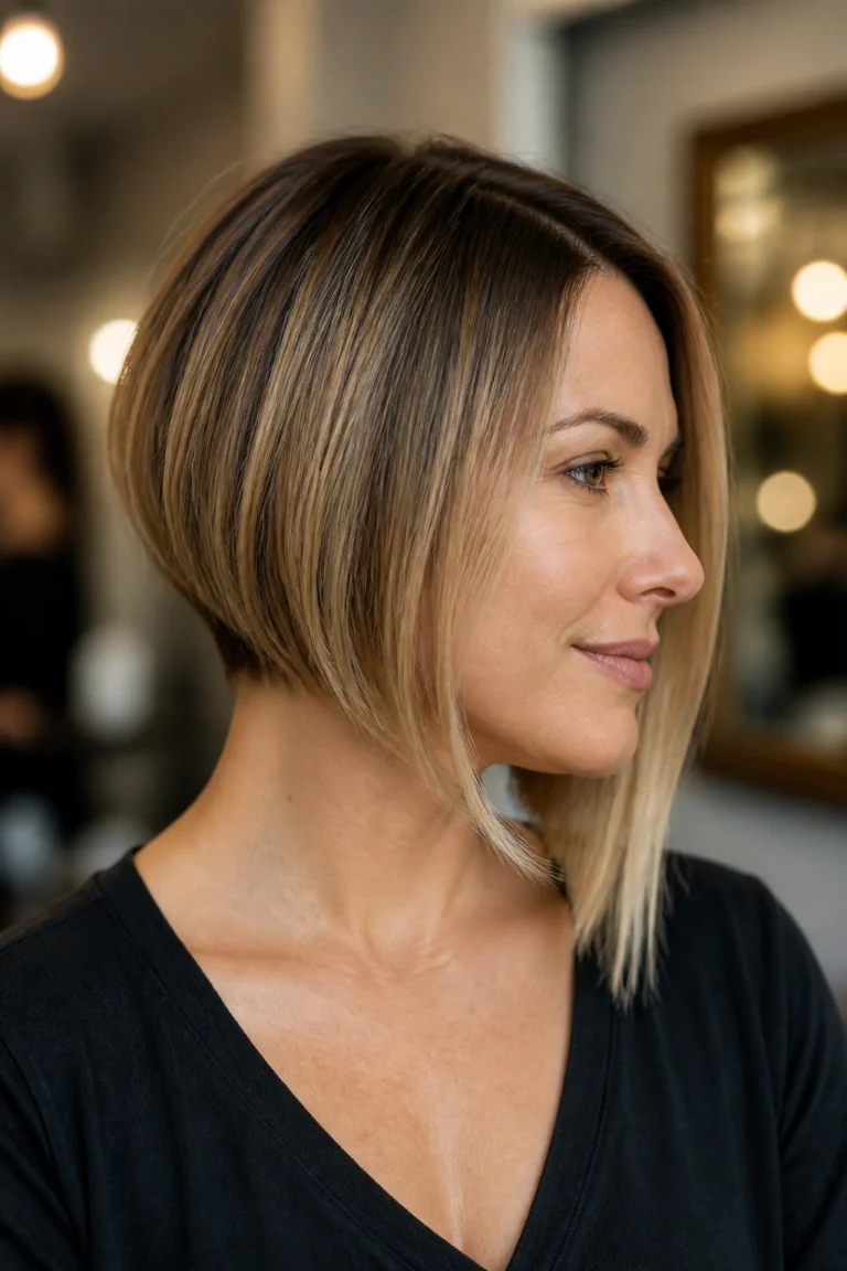 28 Short Graduated Bob Haircuts for Round Faces
