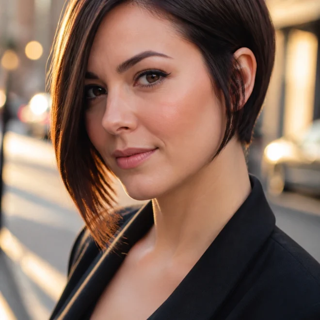 22 Edgy Short Asymmetrical Haircuts for Round Faces