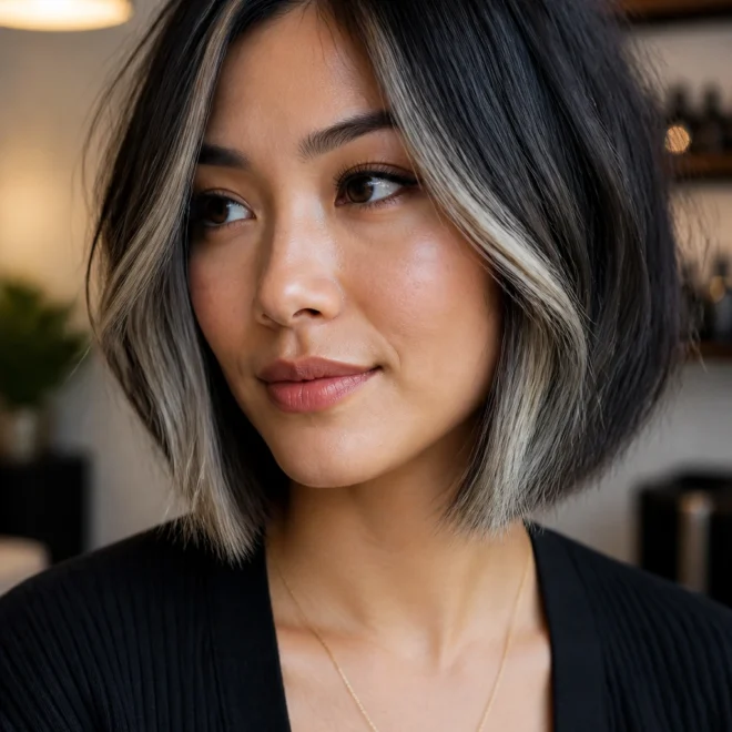 25 Black Blonde Hair Color Ideas for Round Faces