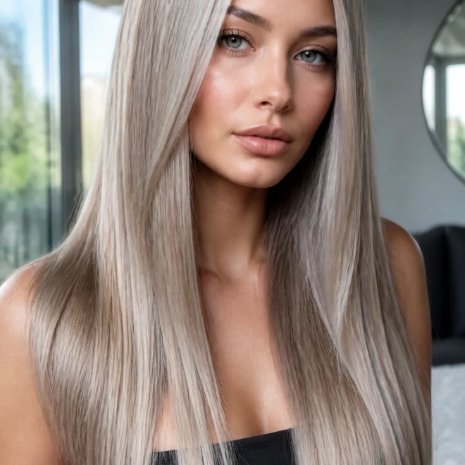 25 Ash Blonde Hair Color Ideas for Round Faces