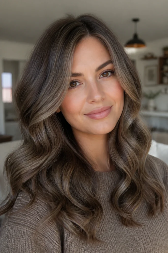 25 Ash Brown Balayage Looks for Round Faces