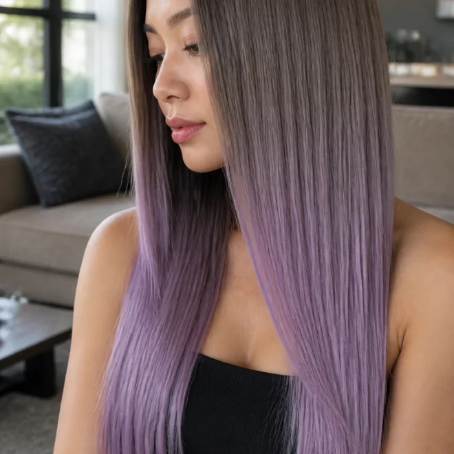 30 Lavender Ombre Hair Ideas for Long Hair