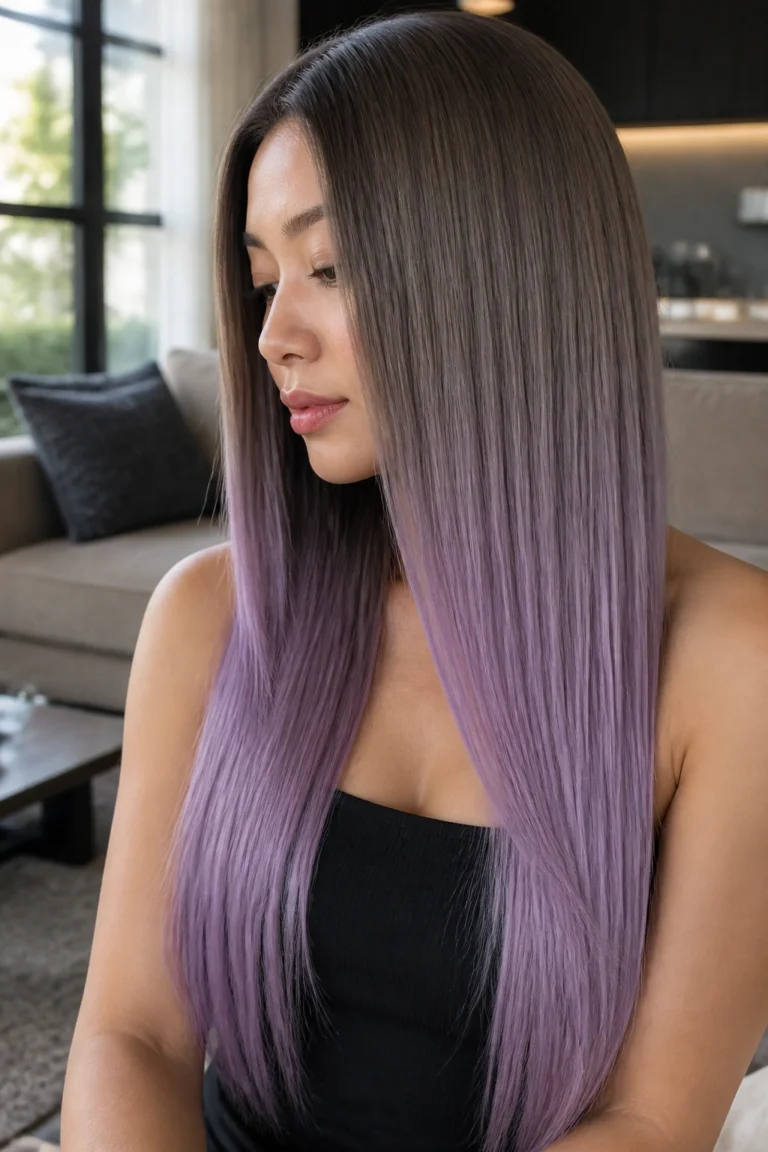 30 Lavender Ombre Hair Ideas for Long Hair