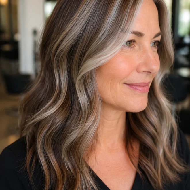 20 Grey Hair Color Ideas for Round Faces