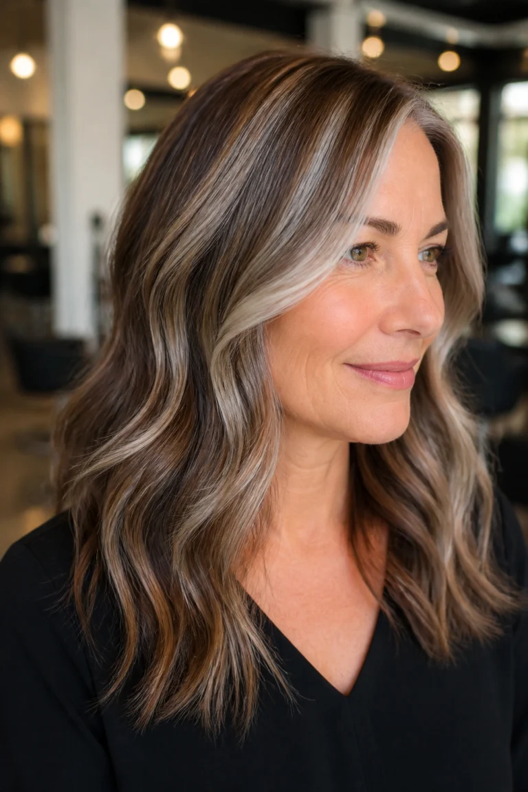 20 Grey Hair Color Ideas for Round Faces