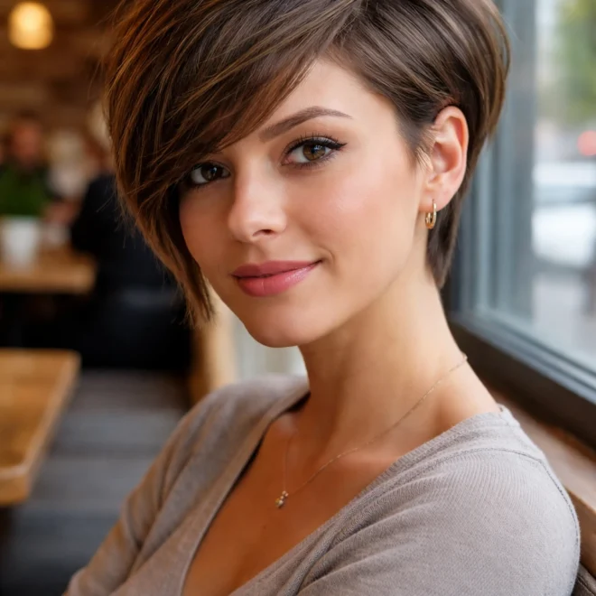 25 Stacked Hairstyles for Round Faces