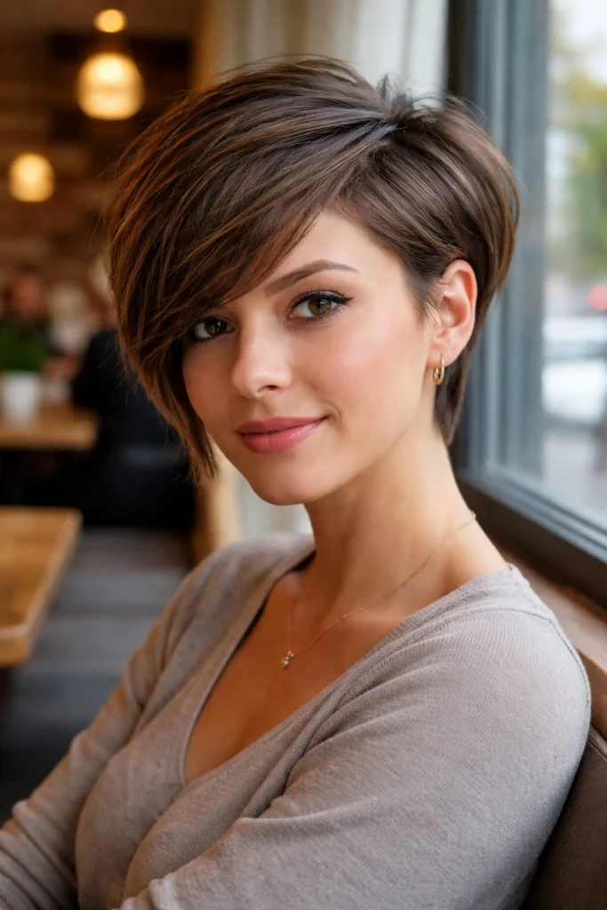 25 Stacked Hairstyles for Round Faces