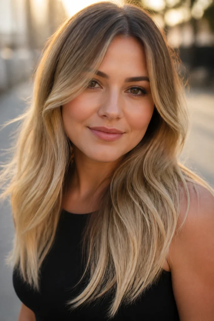 30 Blonde Ombre Hair Ideas for Round Faces