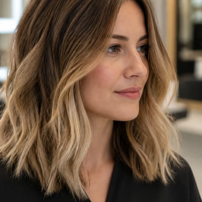 20 Brown Blonde Highlights for Round Faces
