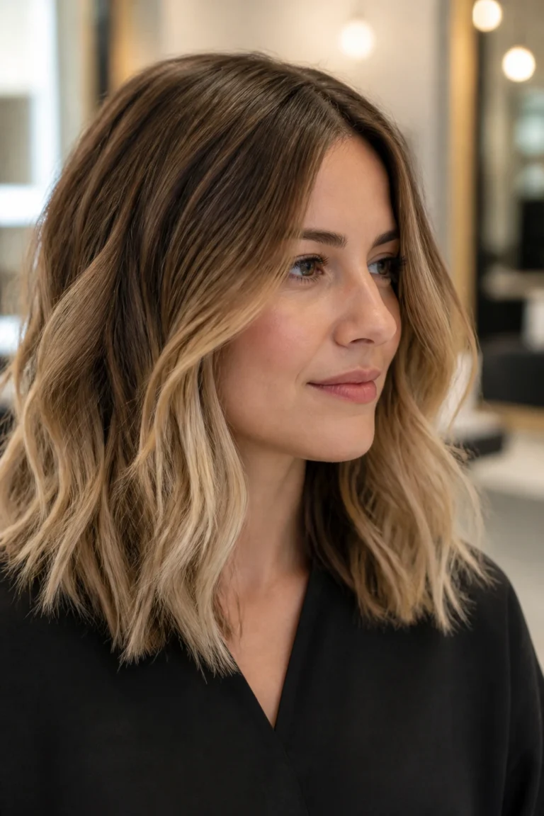 20 Brown Blonde Highlights for Round Faces