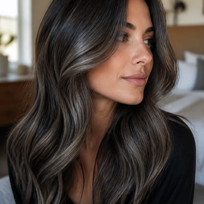 20 Ash Gray Balayage Looks for Brown Hair