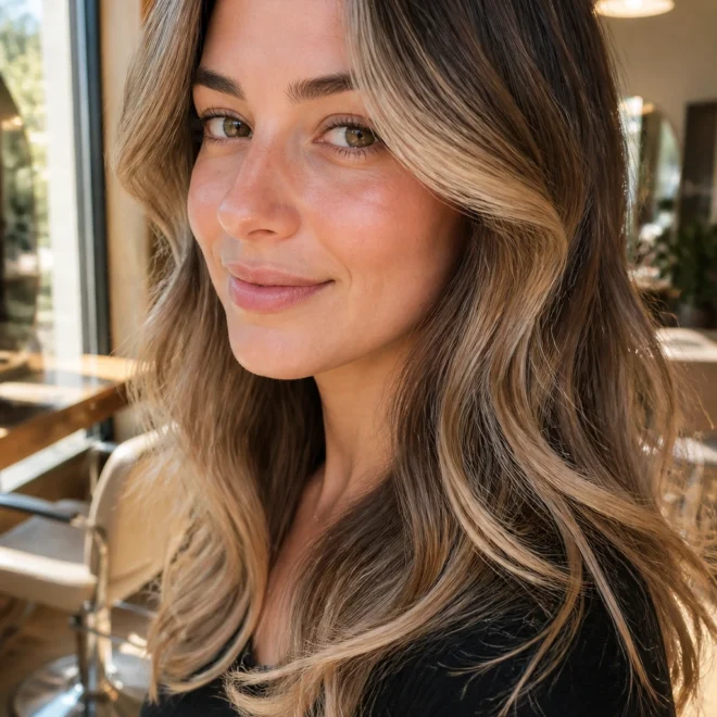 25 Beige Blonde Balayage Looks for Brown Hair