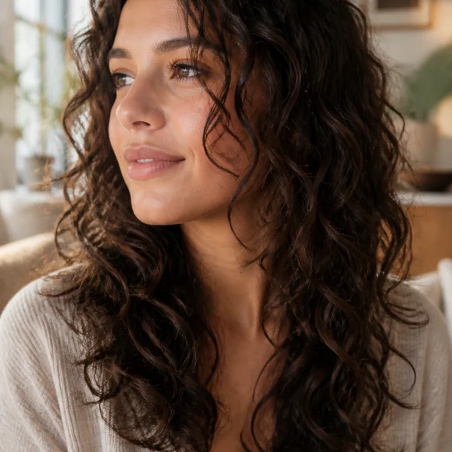 22 Long Curls for Round Faces