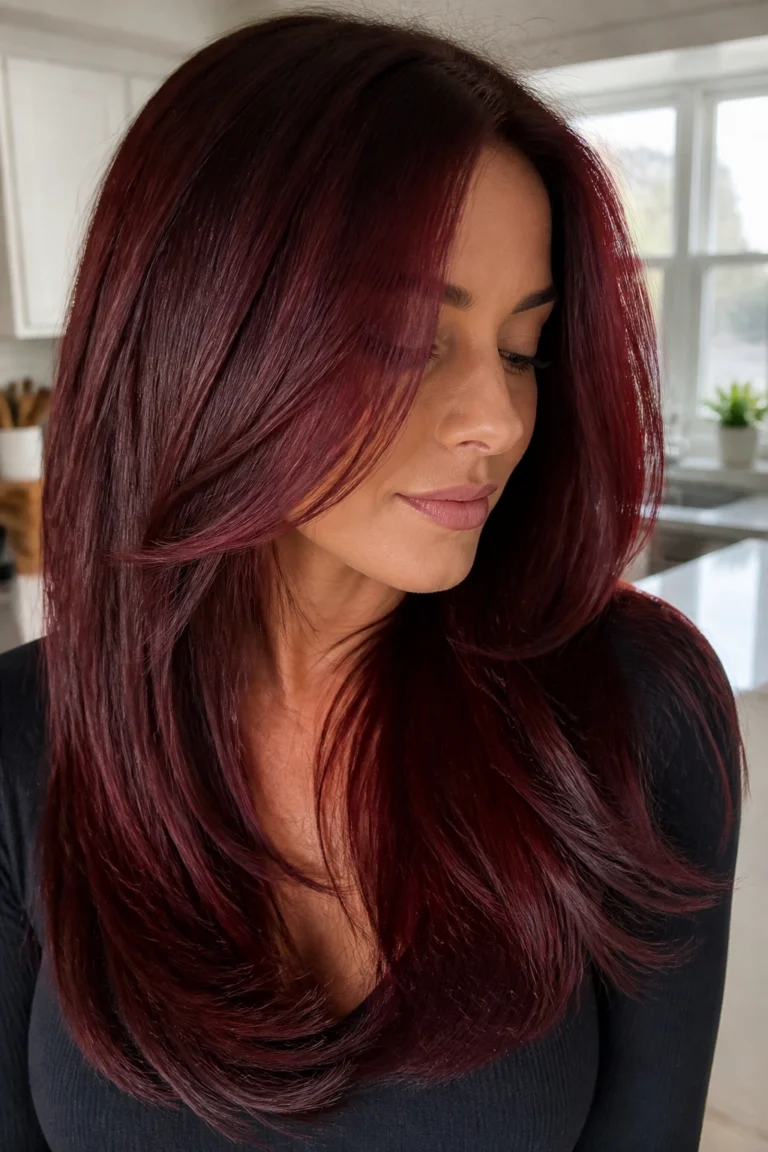 22 Burgundy Red Hair Color Ideas for Cool Skin Tones