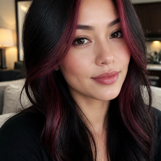 22 Black Burgundy Hair Color Ideas for Cool Skin Tones