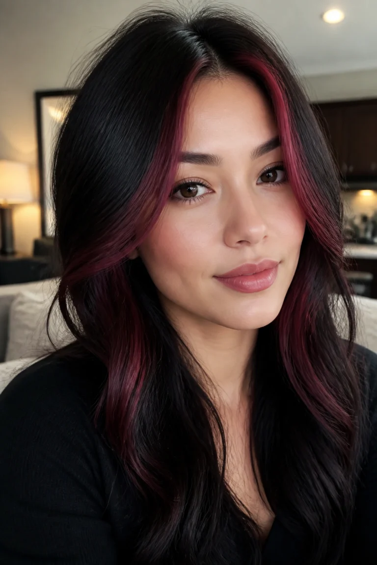 22 Black Burgundy Hair Color Ideas for Cool Skin Tones