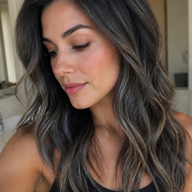 28 Black Gray Highlights for Brown Hair