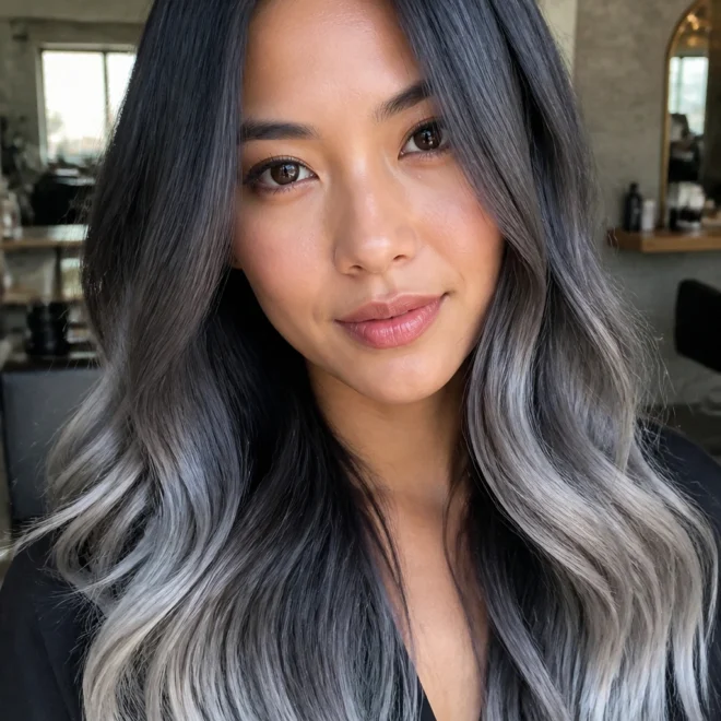 18 Silver Ombre Hair Ideas for Long Hair
