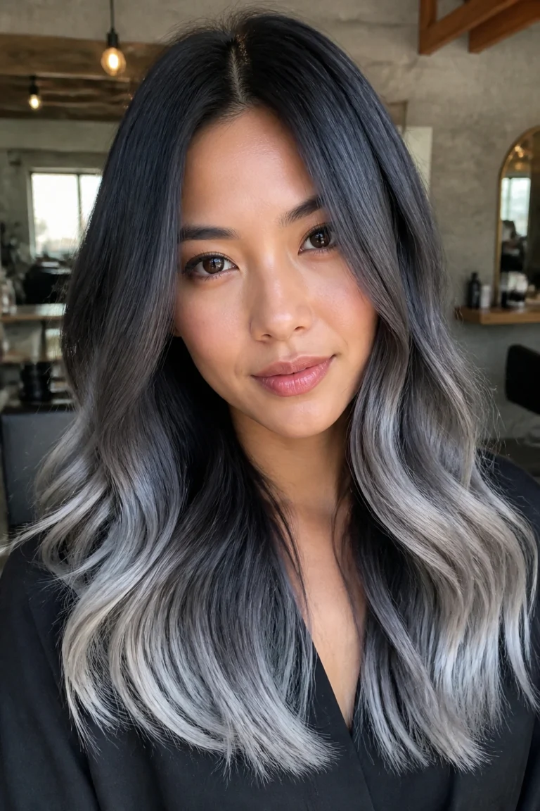18 Silver Ombre Hair Ideas for Long Hair