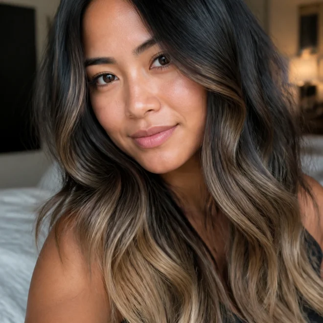 22 Blonde Black Hair Color Ideas for Round Faces