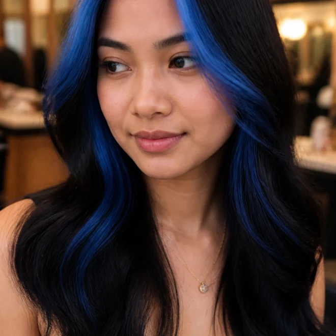 20 Black Blue Ombre Hair Ideas for Long Hair