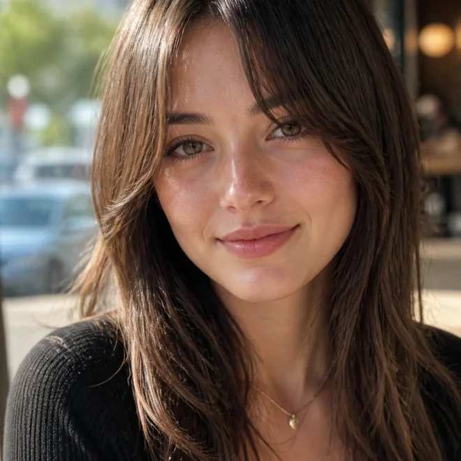 25 Bold Bangs Ideas for Round Faces