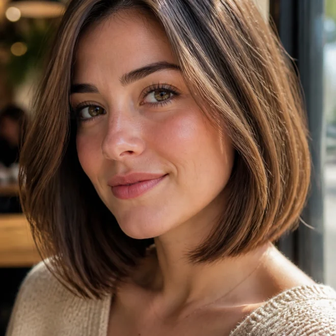 20 Medium Haircuts for Round Faces
