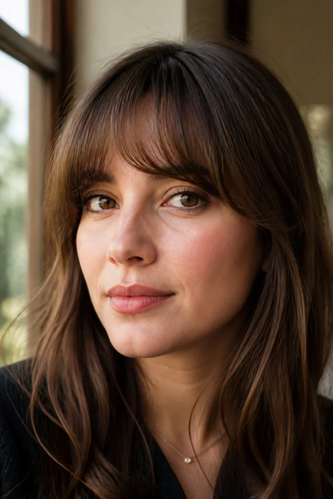15 Soft Curtain Bangs for Round Faces