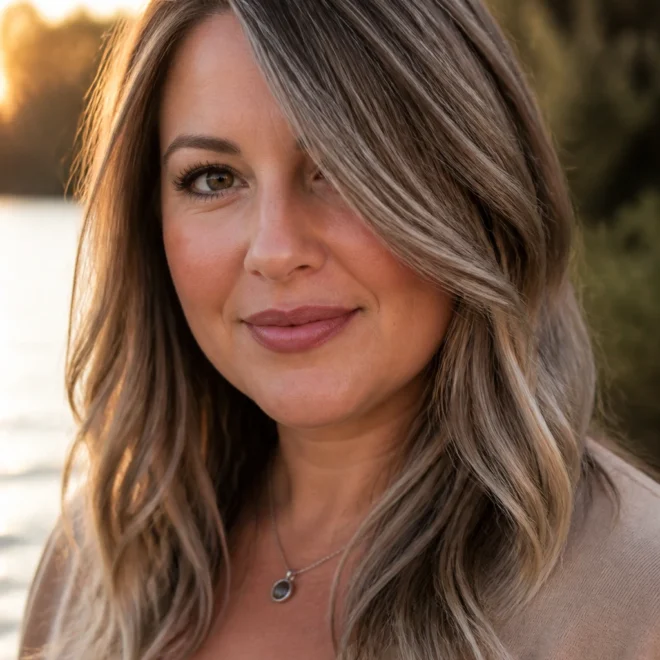 30 Brown Silver Highlights for Round Faces