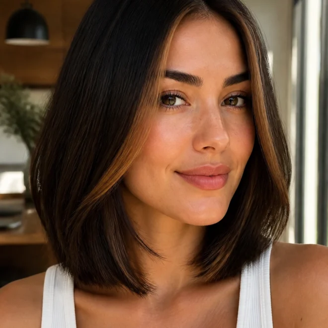 25 Brown Caramel Balayage Looks for Round Faces