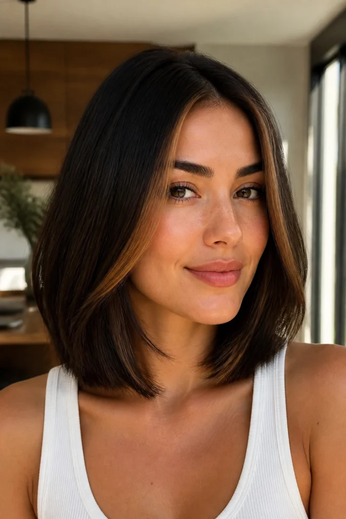 25 Brown Caramel Balayage Looks for Round Faces