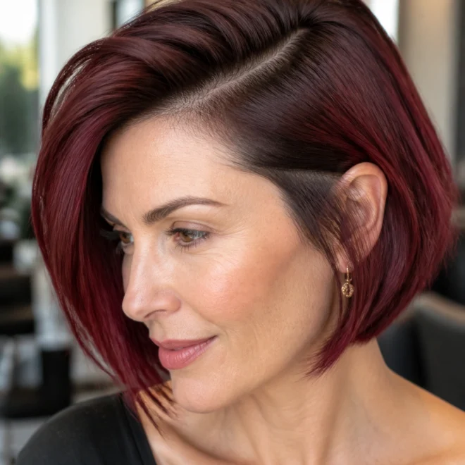 18 Burgundy Bob Haircuts for Fine Hair