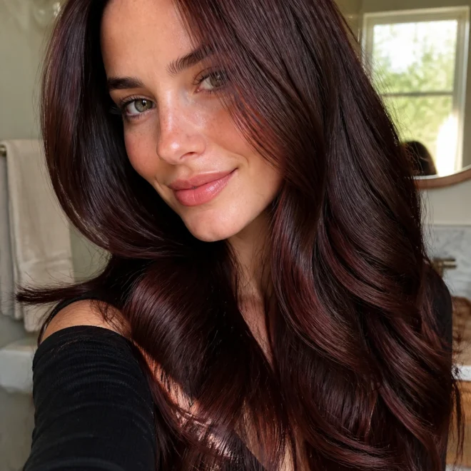 30 Red Lowlights for Brunette Hair
