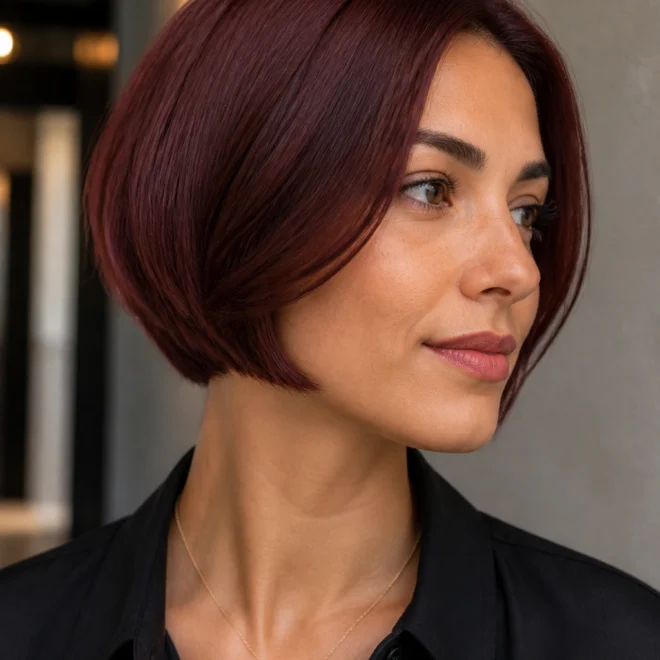 20 Burgundy Bob Haircuts for Fine Hair