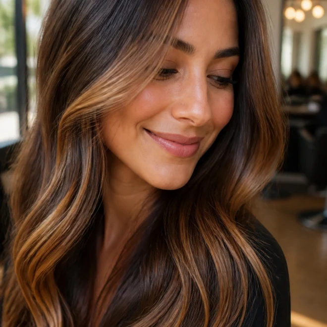 25 Brunette Caramel Highlights for Brown Hair