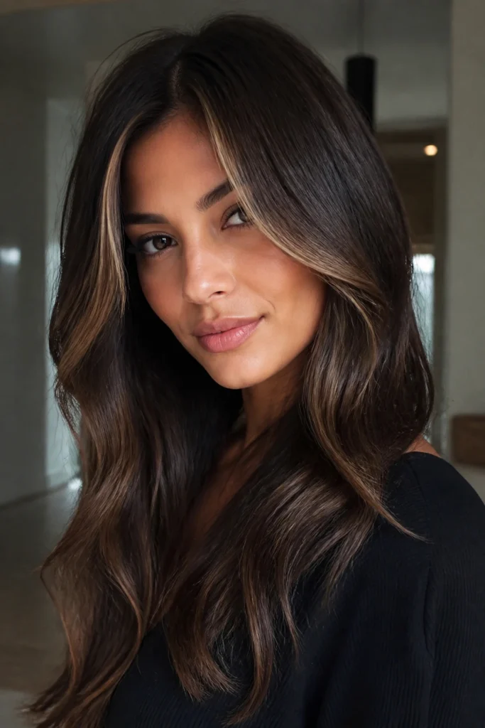 22 Brunette Balayage Looks for Round Faces