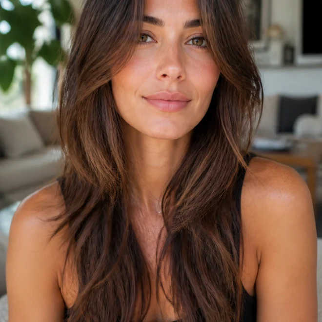 20 Long Shag Haircuts for Round Faces