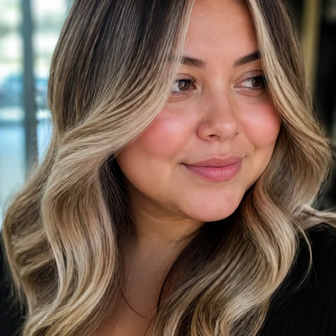 18 Ombre Hair Ideas for Round Faces
