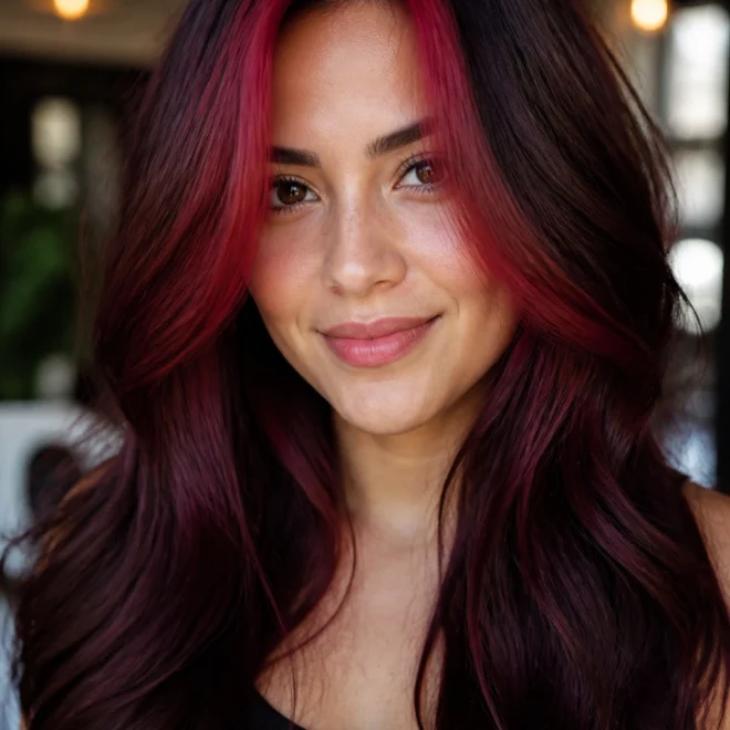 18 Burgundy Ombre Hair Ideas for Long Hair