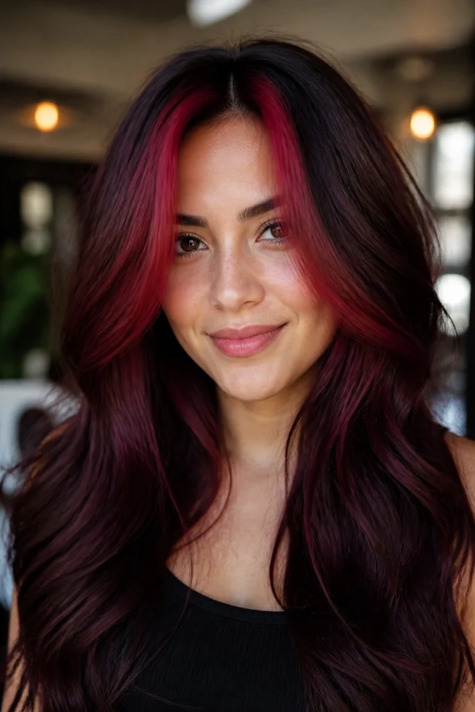 18 Burgundy Ombre Hair Ideas for Long Hair