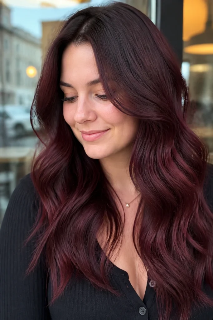 18 Cherry Burgundy Hair Color Ideas for Cool Skin Tones