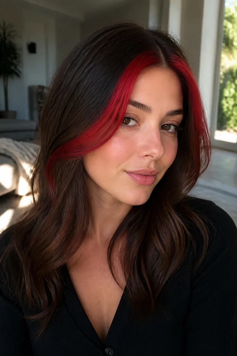 30 Red Highlights for Brown Hair