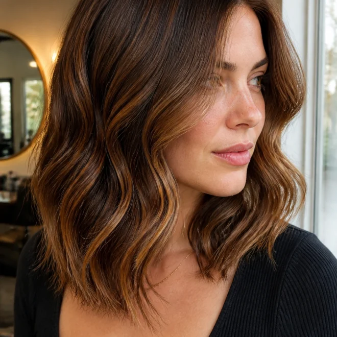 20 Hair Color Ideas for Round Faces