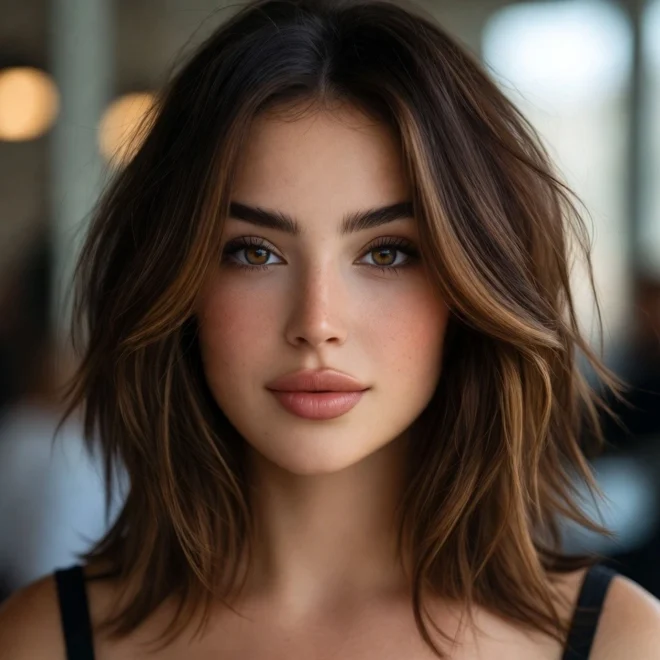 18 Dimensional Highlights for Brunette Hair