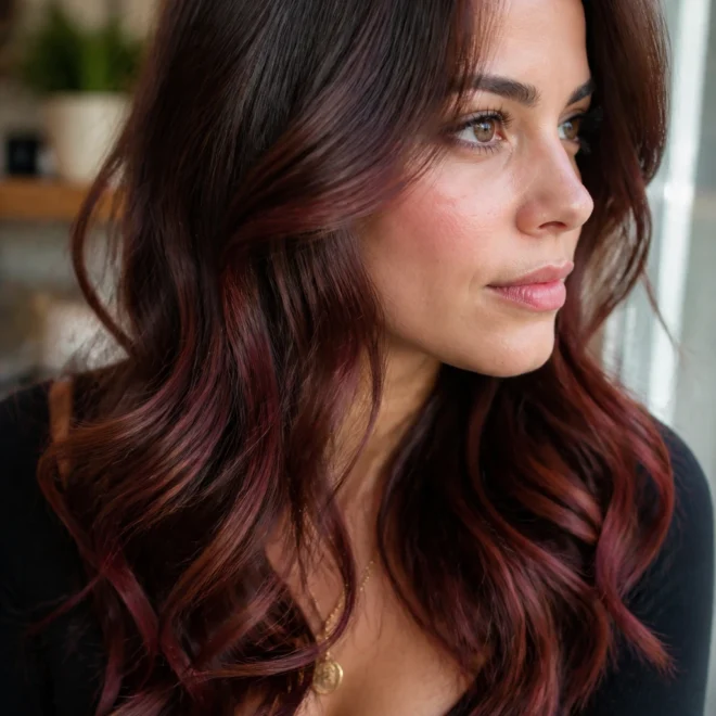 22 Burgundy Balayage Looks for Brown Hair