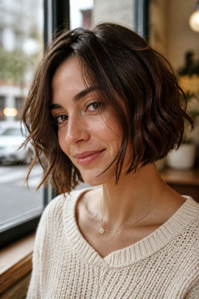 28 Short Wavy Bob Haircuts for Round Faces
