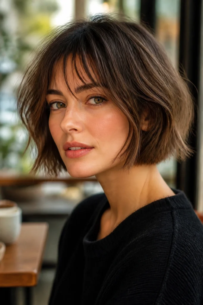 22 Messy Haircuts for Round Faces